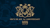 「UNI'S ON AIR」ローンチ1周年キャンペーンロゴ