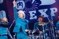 左から北原雅彦、大森はじめ、茂木欣一（東京スカパラダイスオーケストラ）。（撮影：上山陽介）