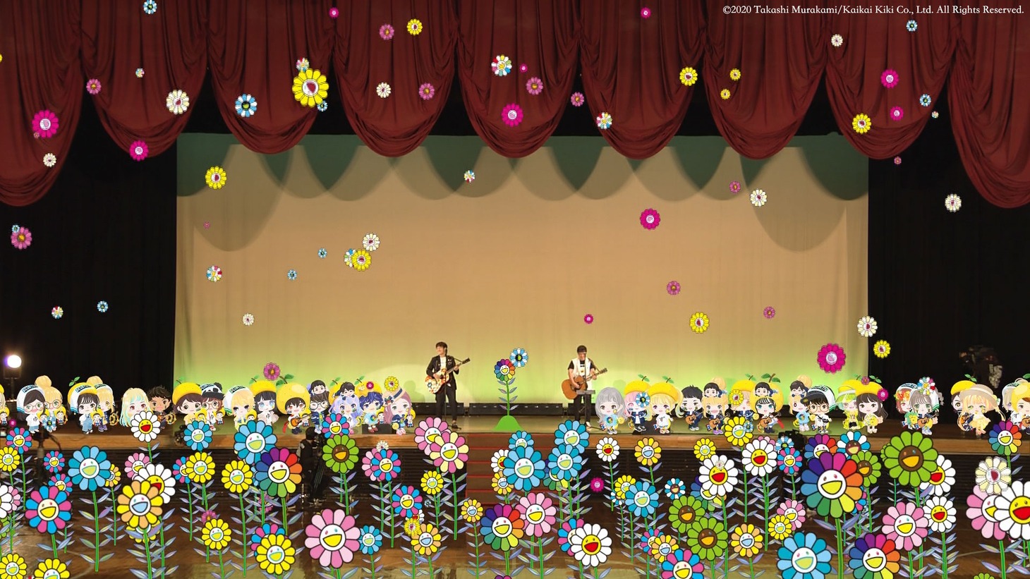 ゆず「YUZU ONLINE TOUR 2020 AGAIN」9月27日公演の様子。（写真提供：TOY'S FACTORY）