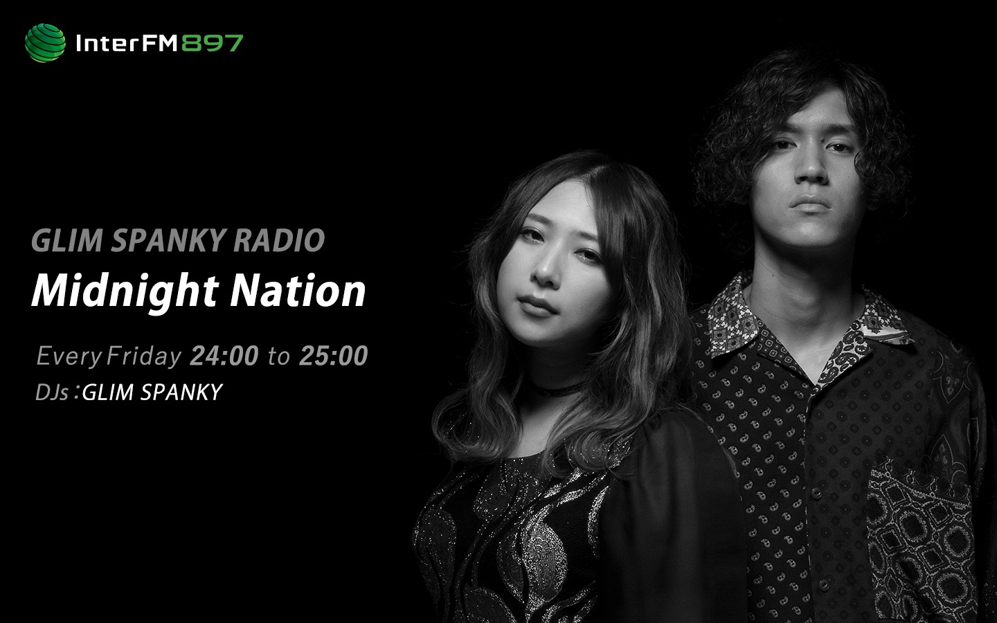 InterFM897「GLIM SPANKY RADIO『Midnight Nation』」ビジュアル