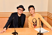 左から内田英治と草なぎ剛。（提供：文化放送）