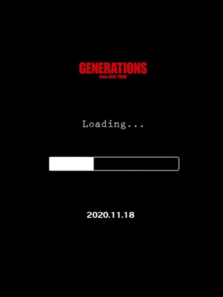 GENERATIONS from EXILE TRIBE「Loading…」ティザービジュアル