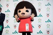JAマスコットキャラクターの笑味ちゃん。