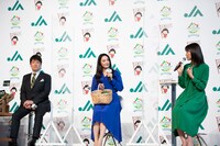 左から林修、仲間由紀恵、松下奈緒。