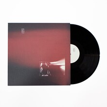 折坂悠太「あけぼの」アナログ盤ジャケットと盤面（表）。