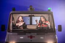 テヨン「#GirlsSpkOut ft.ちゃんみな」ミュージックビデオのオフショット。