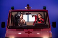 テヨン「#GirlsSpkOut ft.ちゃんみな」ミュージックビデオのオフショット。