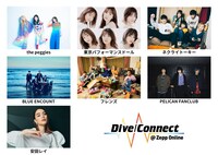「Dive/Connect @ Zepp Online」第2弾出演アーティスト一覧