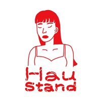 とんだ林蘭が手がけたHauStandのロゴ。