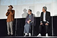 左から青山真治、岩下尚史、鶴見辰吾。