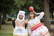 左からもももいろクローバーＺの高城れに、玉井詩織。