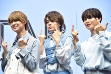 左から白岩瑠姫、鶴房汐恩、與那城奨。