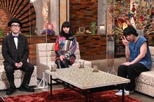 左からリリー・フランキー、池田エライザ、銀杏BOYZ。