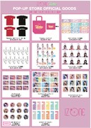 IZ*ONEのポップアップストアで販売されるグッズ。