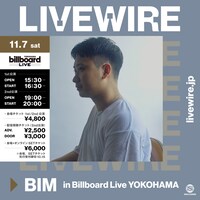 「BIM in Billboard Live YOKOHAMA」告知ビジュアル