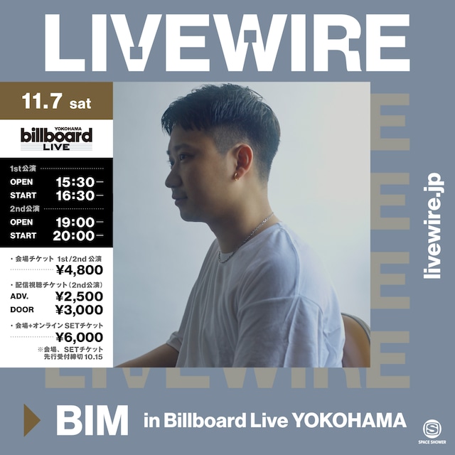 「BIM in Billboard Live YOKOHAMA」告知ビジュアル