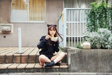 「らんま1/2」グッズを着用したブラジル（MIGMA SHELTER）。