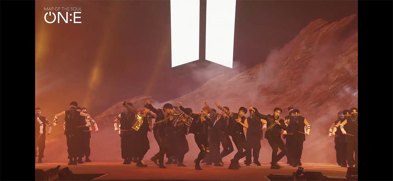 「BTS MAP OF THE SOUL ON:E」10月10日公演の様子。(c)Big Hit Entertainment