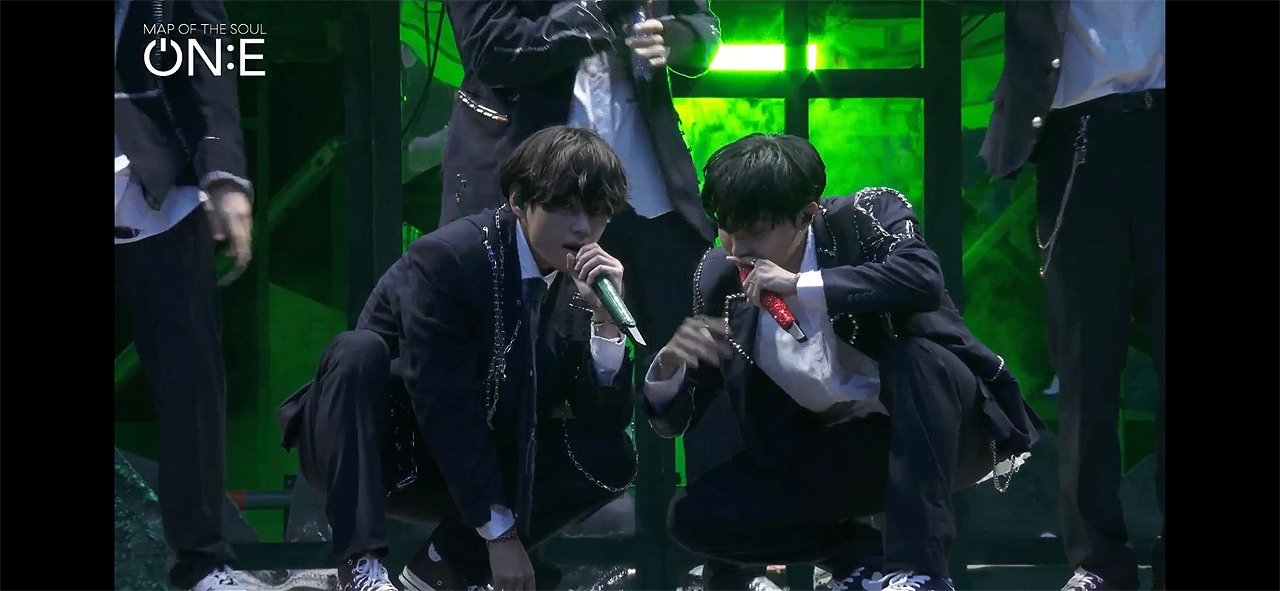 「BTS MAP OF THE SOUL ON:E」10月10日公演の様子。(c)Big Hit Entertainment