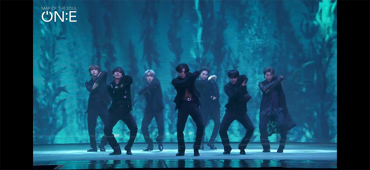 「BTS MAP OF THE SOUL ON:E」10月10日公演の様子。(c)Big Hit Entertainment