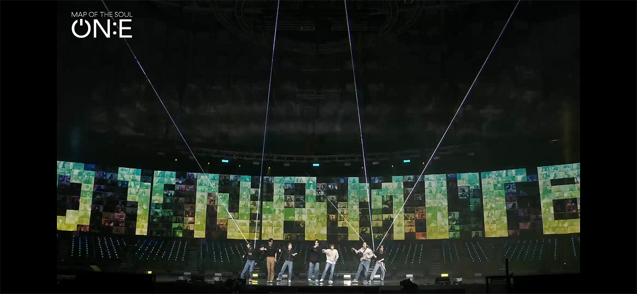 「BTS MAP OF THE SOUL ON:E」10月10日公演の様子。(c)Big Hit Entertainment