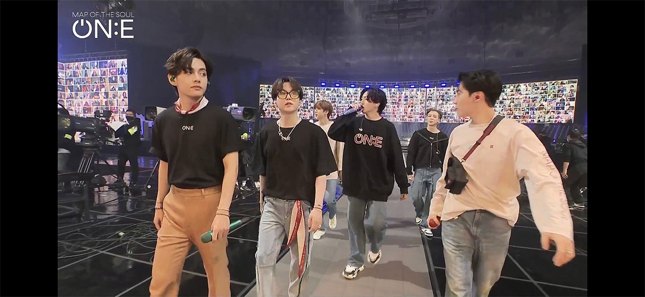 「BTS MAP OF THE SOUL ON:E」10月10日公演の様子。(c)Big Hit Entertainment