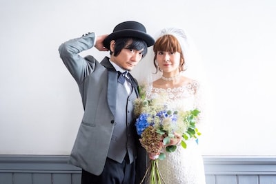 左から吉田肇（PANICSMILE）、TOMO（Thee 50's high teens）。（撮影：橘ちひろ）