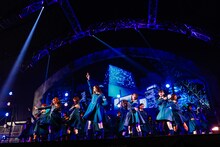 最後の「サイレントマジョリティー」をパフォーマンスする欅坂46。（撮影：上山陽介）
