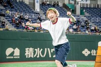 跳び箱を跳んだハナエモンスター。