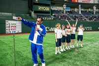 跳び箱順位発表の様子。