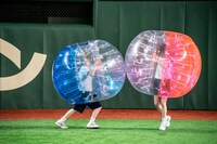 ぶつかり合うハナエモンスターとカエデフェニックス。