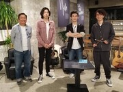 左から大熊英司アナウンサー、斉藤和義、草なぎ剛、ユースケ・サンタマリア。