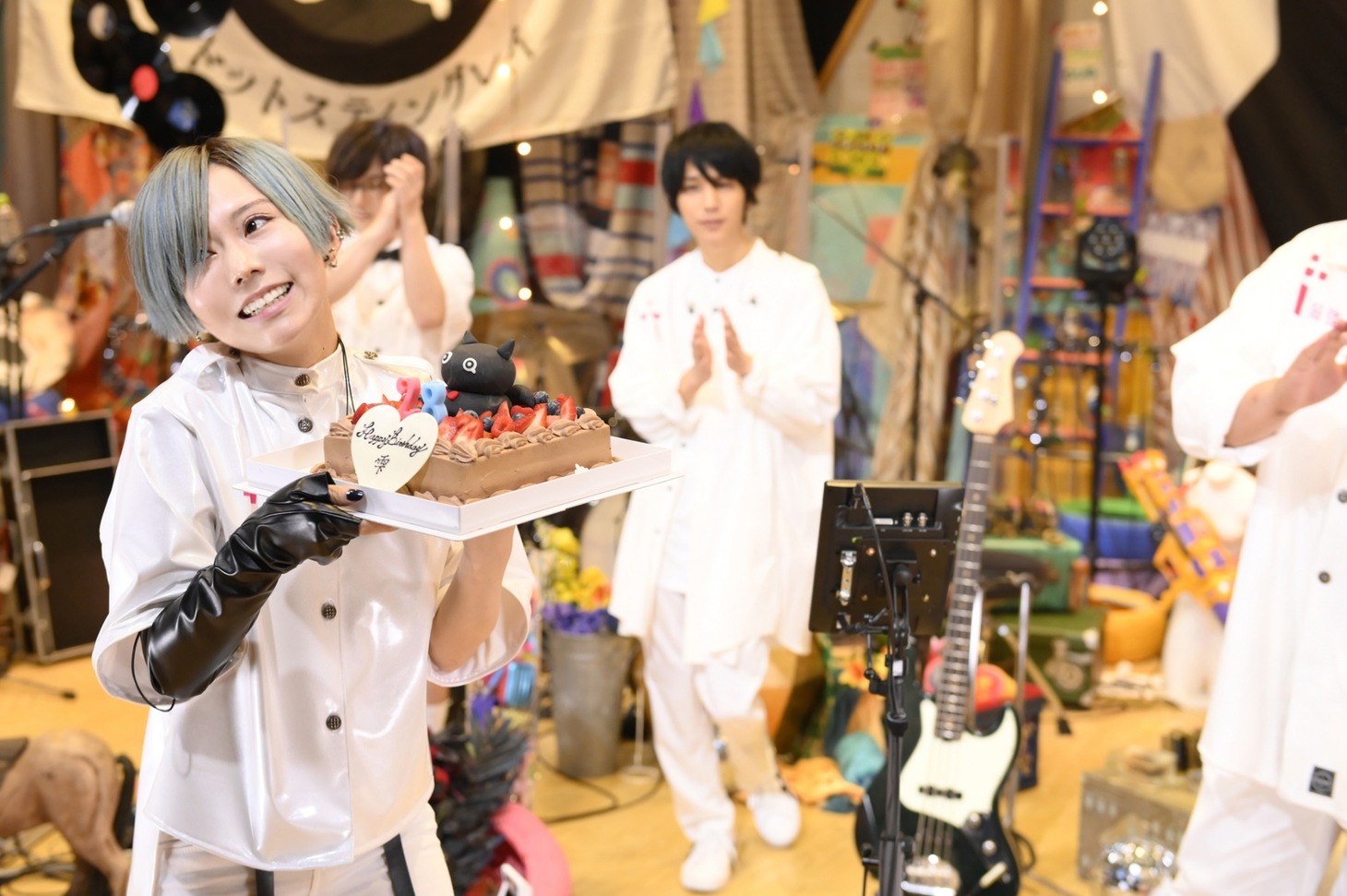 「ポルカドットスティングレイ ポルフェス48 #教祖爆誕 オンライン」の様子。（Photo by AZUSA TAKADA）