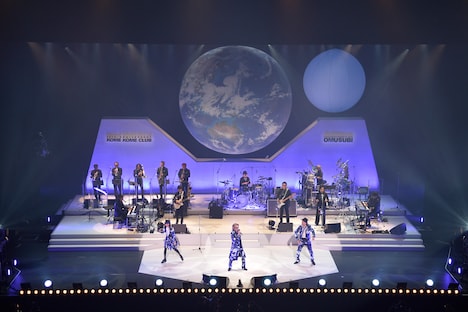 米米CLUB無観客配信LIVE「OMUSUBI」の様子。（撮影：荒川潤）