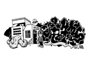 前へ次へ
Ghetto Hollywoodの描き下ろしグラフィティ。
