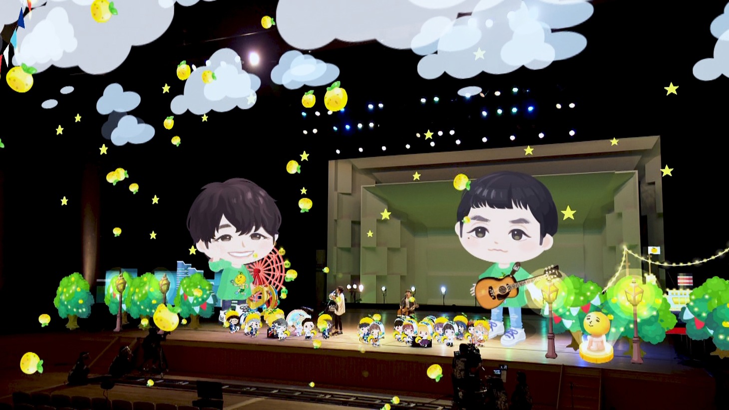 ゆず「YUZU ONLINE TOUR 2020 AGAIN『青写真』」より。