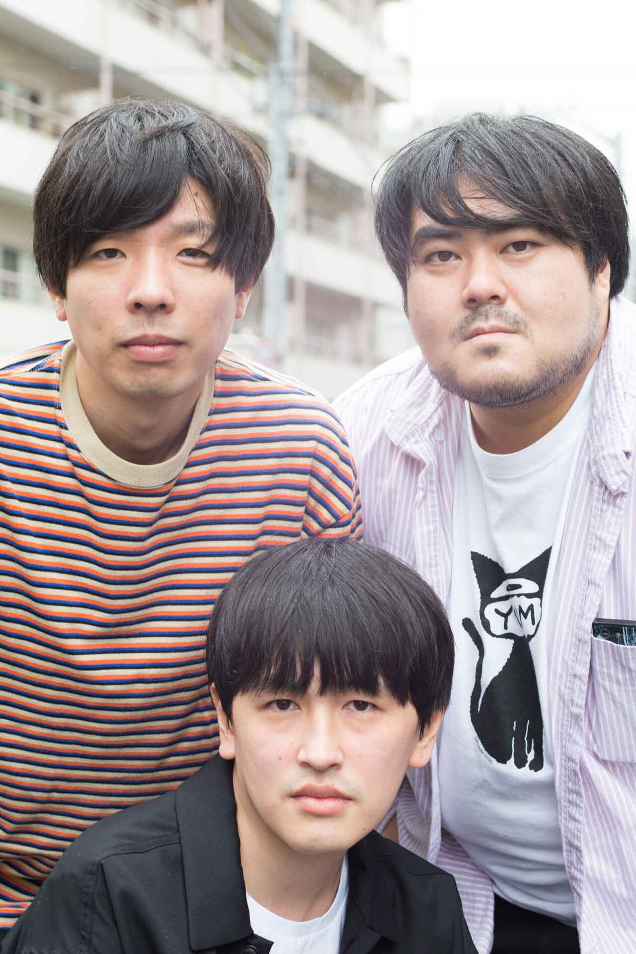 左から吉田靖直、川辺素、澤部渡。