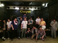 2015年4月11日に沖縄・Outputで行われた「月光密造の夜」終演後に撮られた1枚。