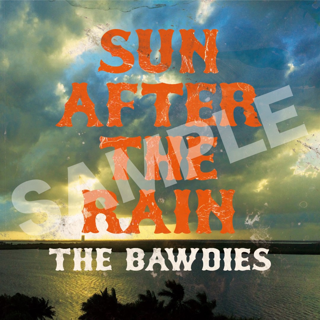 「”SUN AFTER THE RAIN”ジャケットステッカー（55mm × 55mm）」サンプル画像