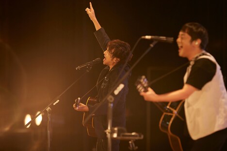 ゆず「YUZU ONLINE TOUR 2020 AGAIN」10月25日公演の様子。（撮影：太田好治）