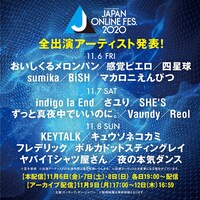 「JAPAN ONLINE FESTIVAL 2020」出演アーティスト一覧