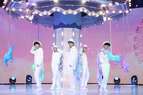 「TOMORROW X TOGETHER ONLINE GLOBAL PRESS CONFERENCE」より。(c)Big Hit Entertainment