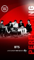 BTS「アメリカン・ミュージック・アワード」パフォーマンス発表のイメージ。（提供：Dick Clark Productions）