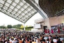 私立恵比寿中学「エビ中 秋麗と轡虫と音楽のこだま 題して『ちゅうおん』2020」初日昼公演の様子。