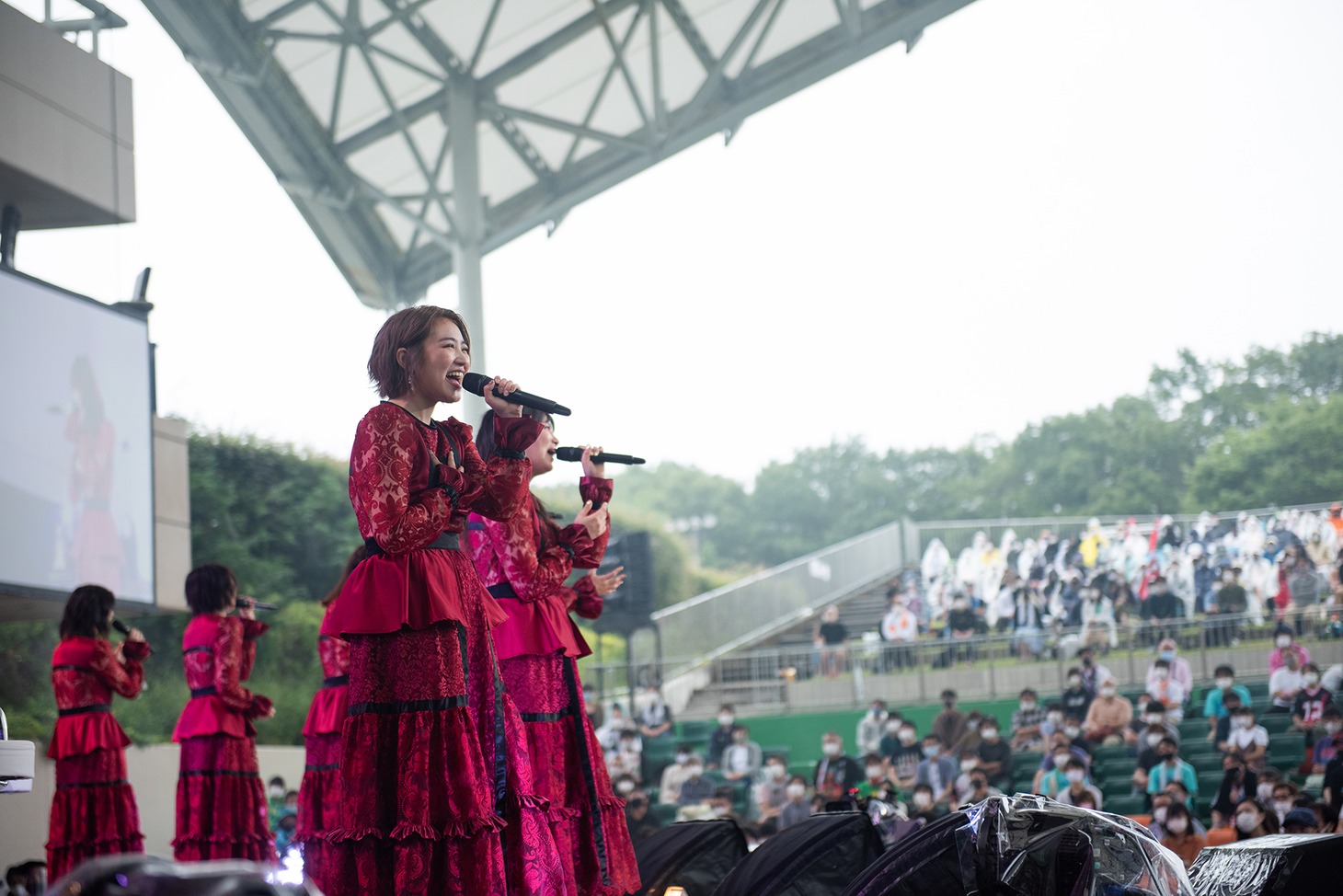 私立恵比寿中学「エビ中 秋麗と轡虫と音楽のこだま 題して『ちゅうおん』2020」初日昼公演の様子。
