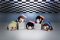 「豆柴の大群寝そべりキーチェーンマスコット」