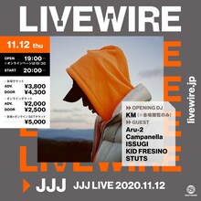 「JJJ LIVE 2020.11.12 at 恵比寿LIQUIDROOM」フライヤー