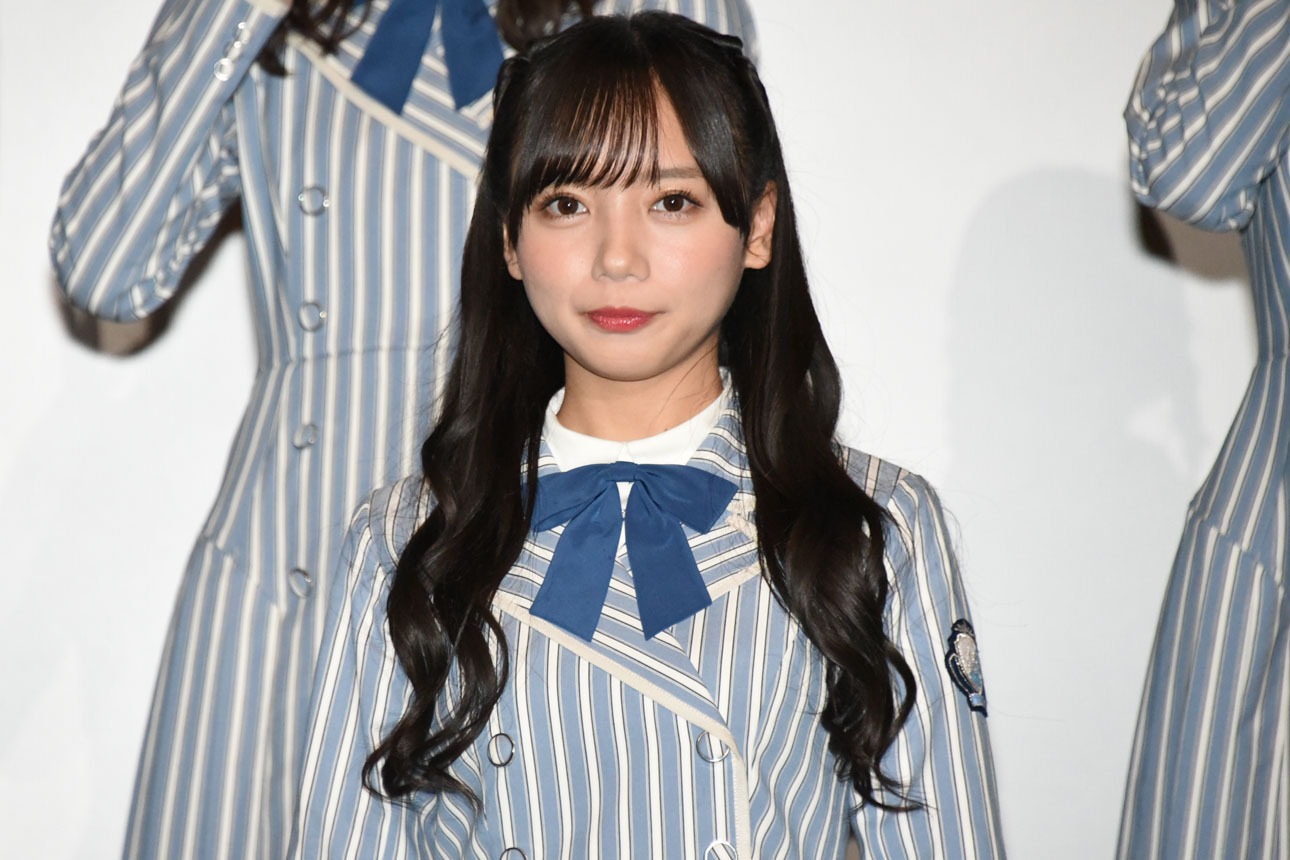 齊藤京子。昨年11月に行われた、日向坂46のドキュメンタリー映画「3年目のデビュー」の大ヒット＆ロングラン上映御礼舞台挨拶の様子。