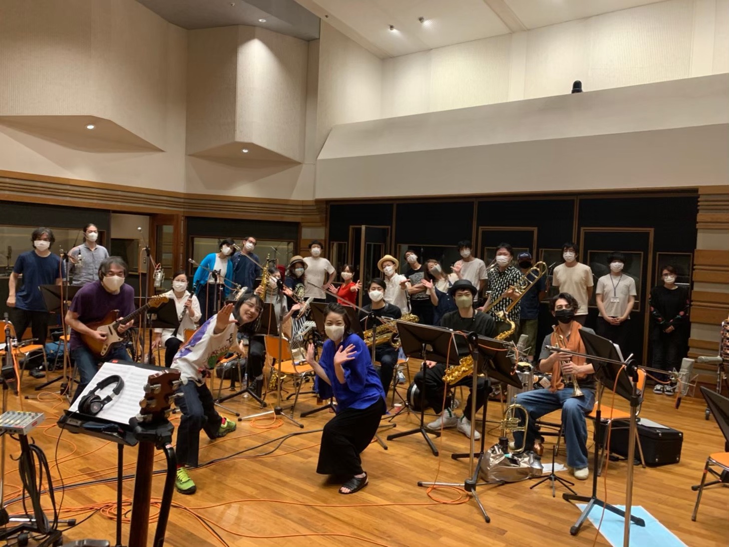 レコーディングの様子。