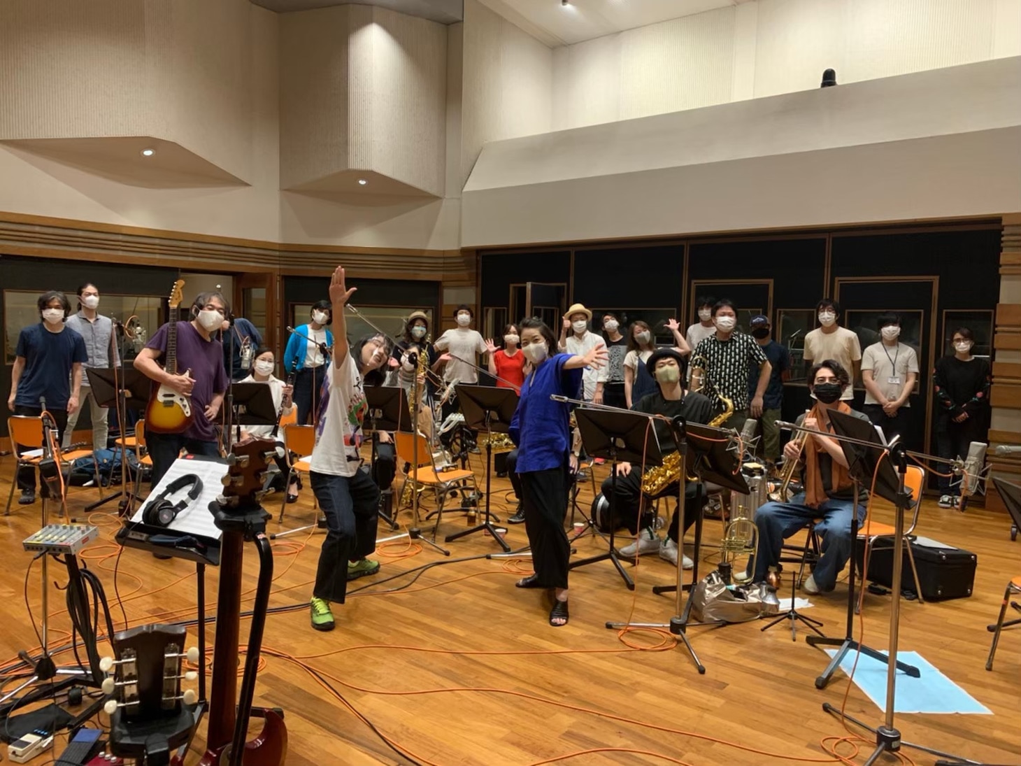 レコーディングの様子。